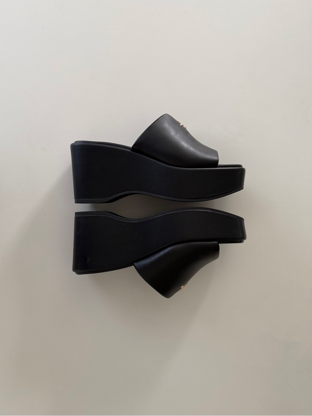 Coach Leather Platform Mule Sandals - Picture 2 of 9